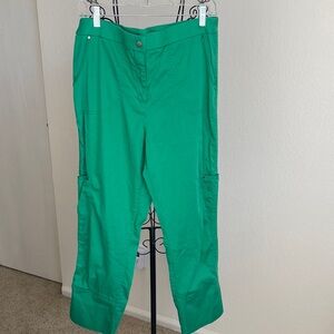 Chico's Vibrant Green Cargo Pants